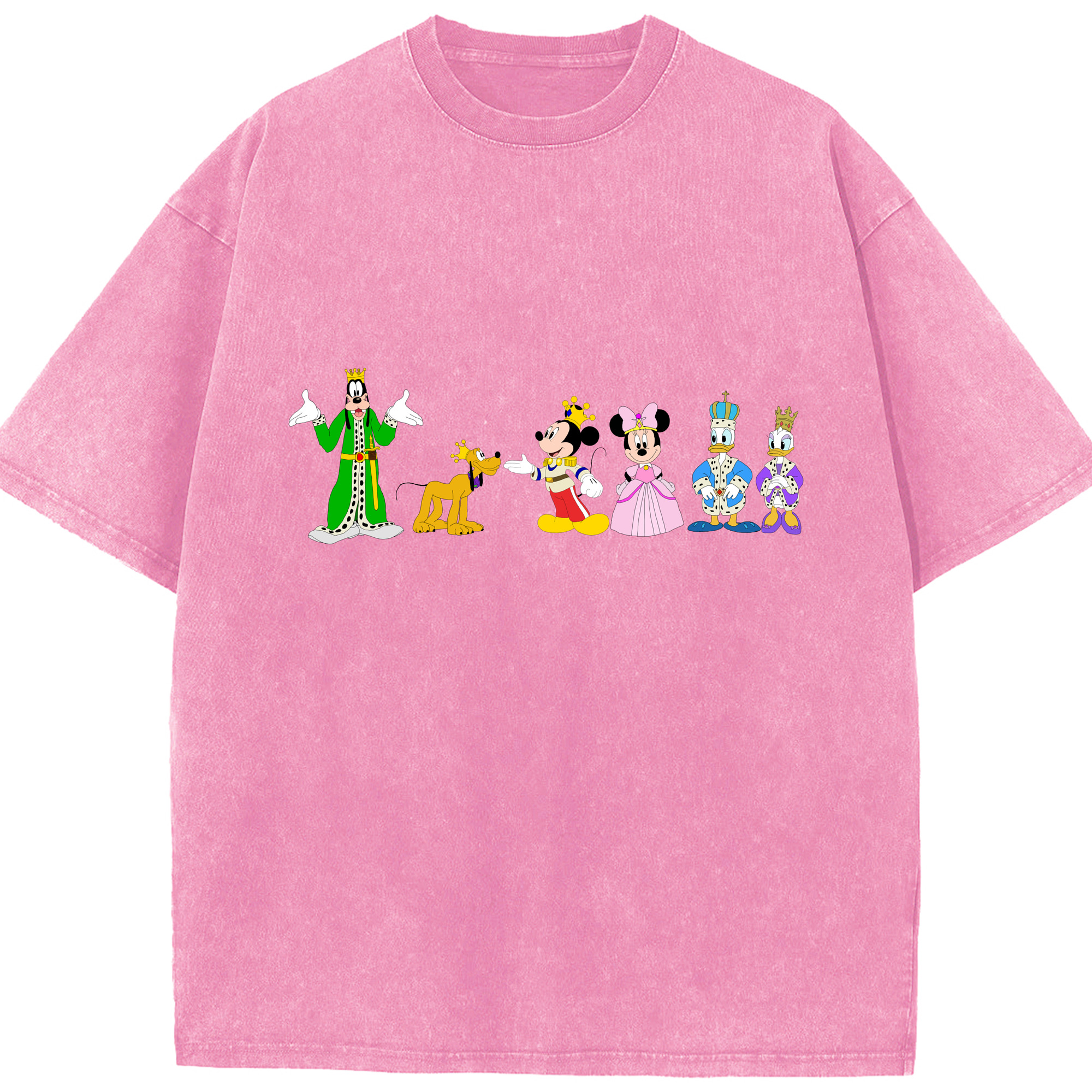 （画像用） ミッキーマウス Mickey Mouse 綿100% ヴィンテージ風 半袖Tシャツ（フロントプリント）